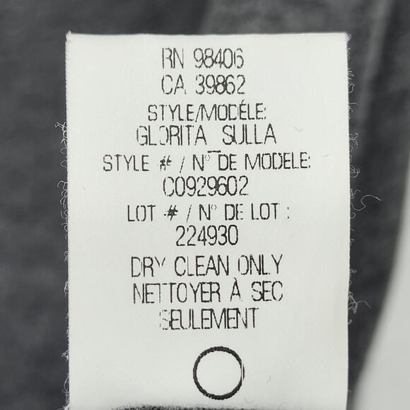 Theory Gloria Sulla Draped Long Sleeve Gray Dress Size Medium Modal Blend Womens - Picture 4 of 5